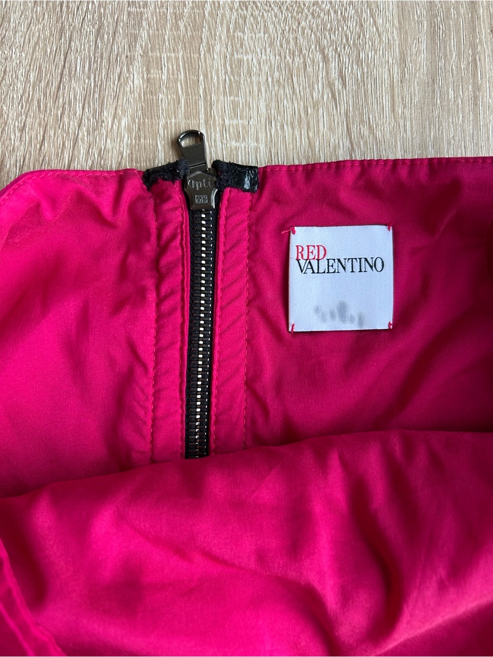 Red Valentino Fuchsia Ruffle Wrap Mini Skirt - Picture 2 of 6